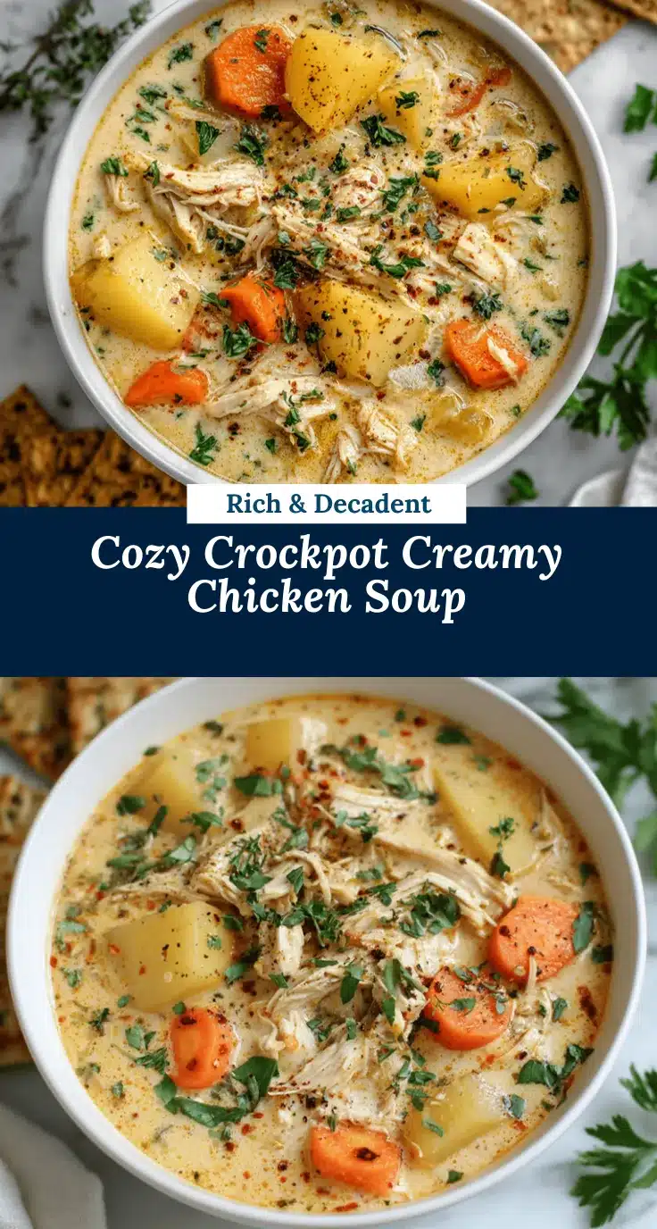 crockpot creamy chicken potato soup recipe
