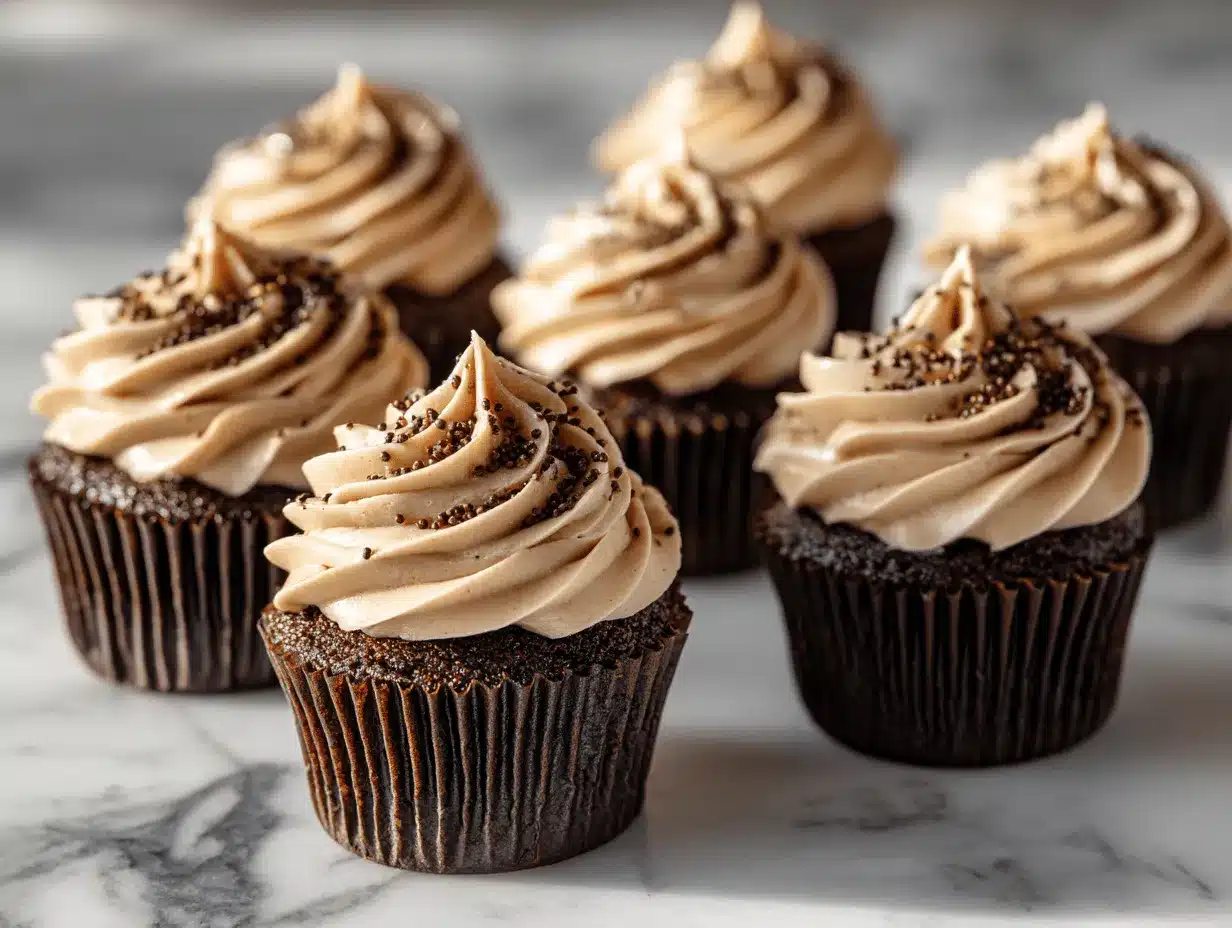 Espresso Brownie Cupcakes preparation steps