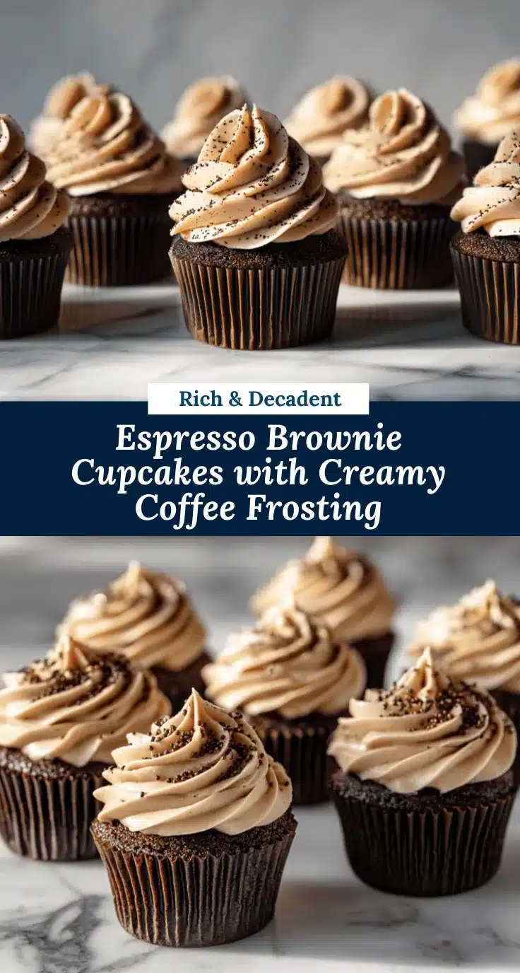 Espresso Brownie Cupcakes recipe