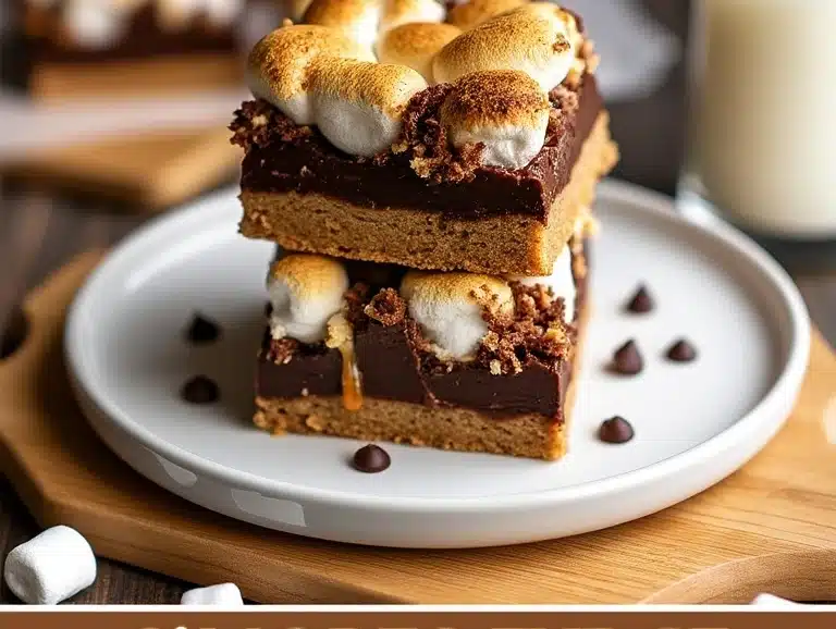 s’mores fudge cookie bars