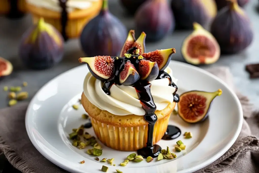 fig and mascarpone cupcakes