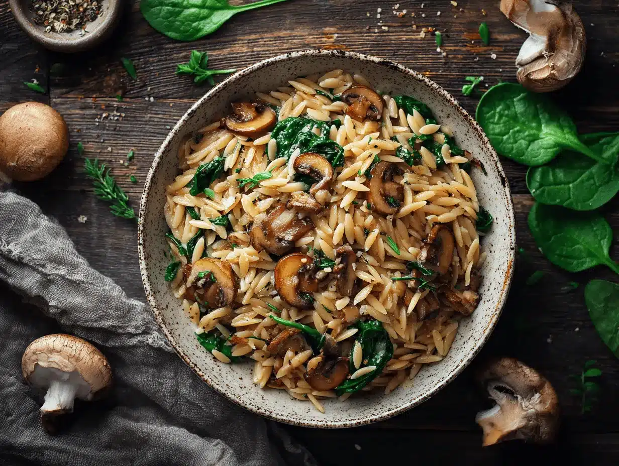 Garlic Butter Orzo preparation steps