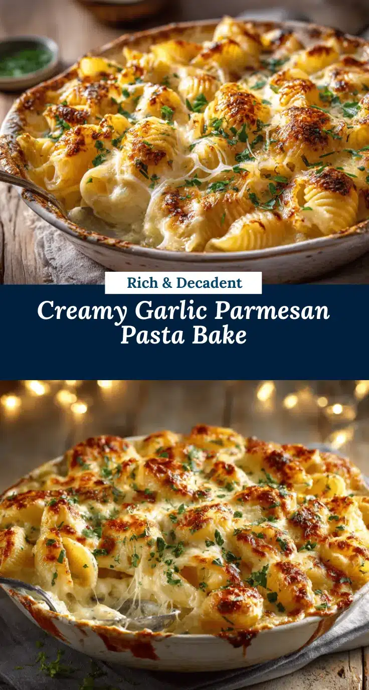 Garlic Parmesan Pasta Bake recipe