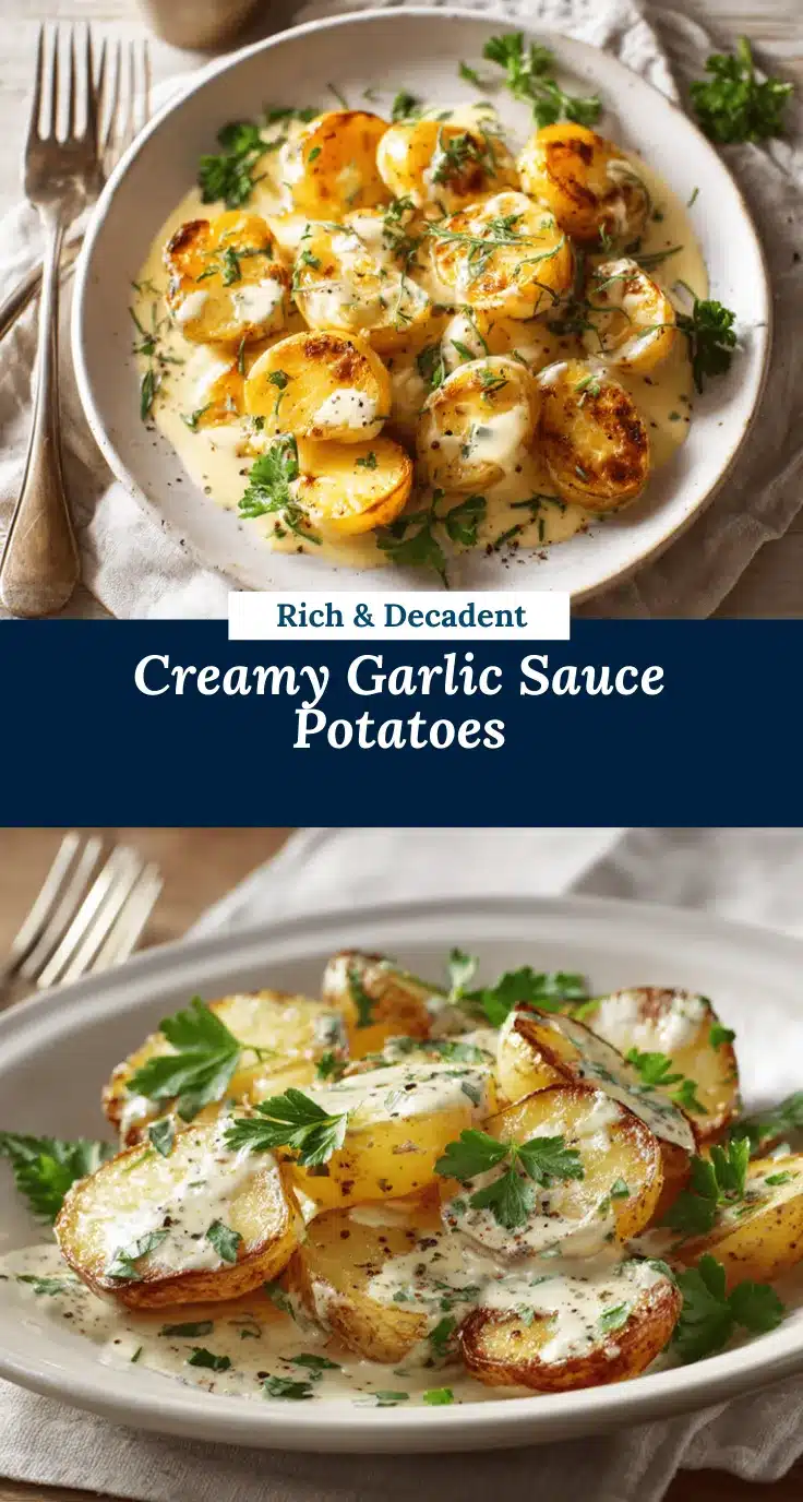 garlic sauce potatoes recipe