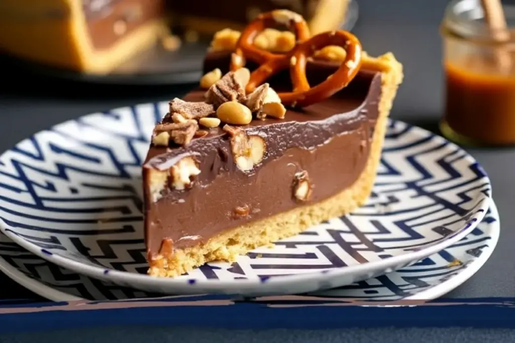 giant Snickers pie