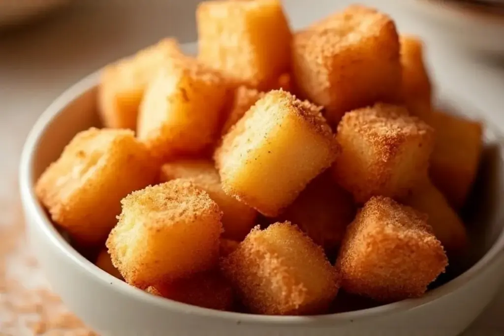 healthy air fryer churro bites