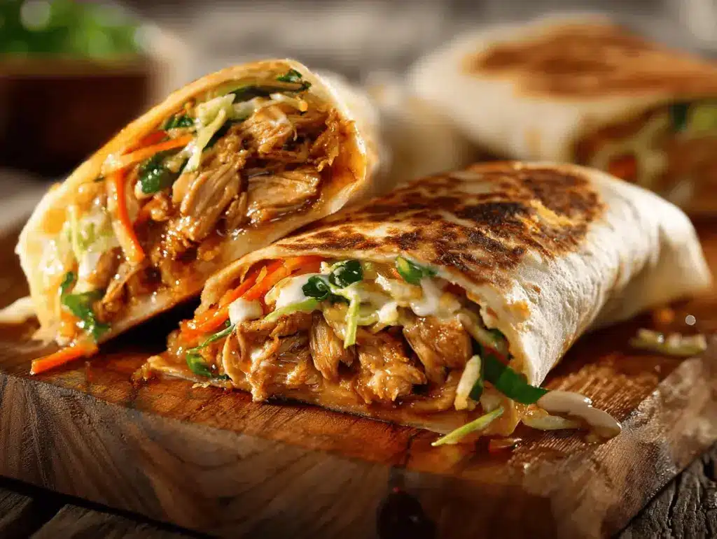 Honey Garlic Chicken Crunch Wrap - featured image