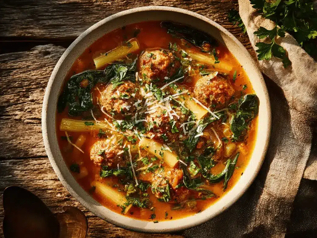 Italian meatball soup - featured image