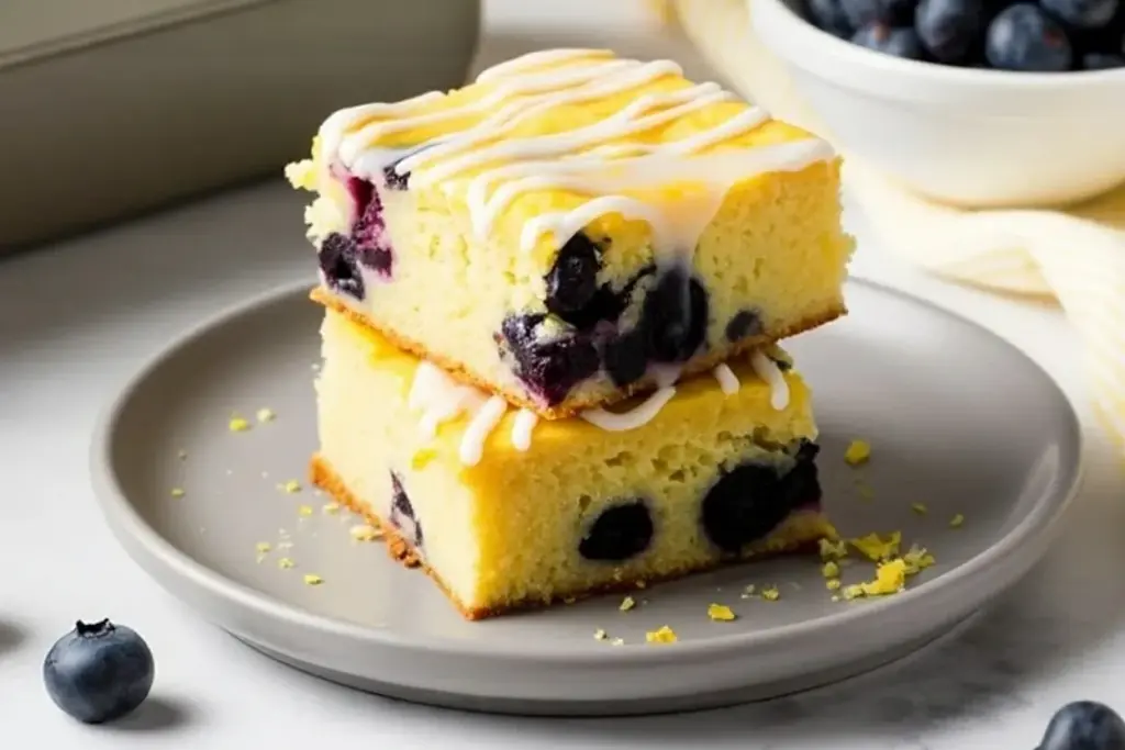 lemon blueberry blondies