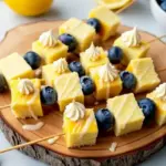 lemon blueberry cheesecake kabobs