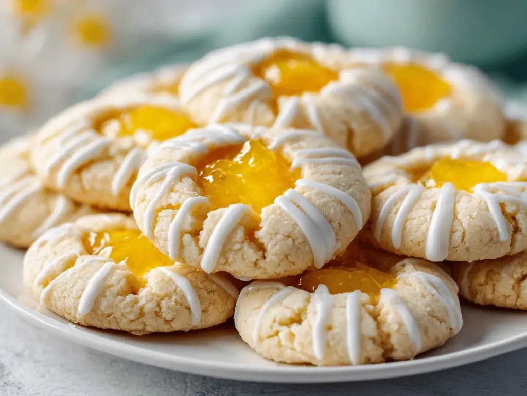 lemon thumbprint cookies - featured image