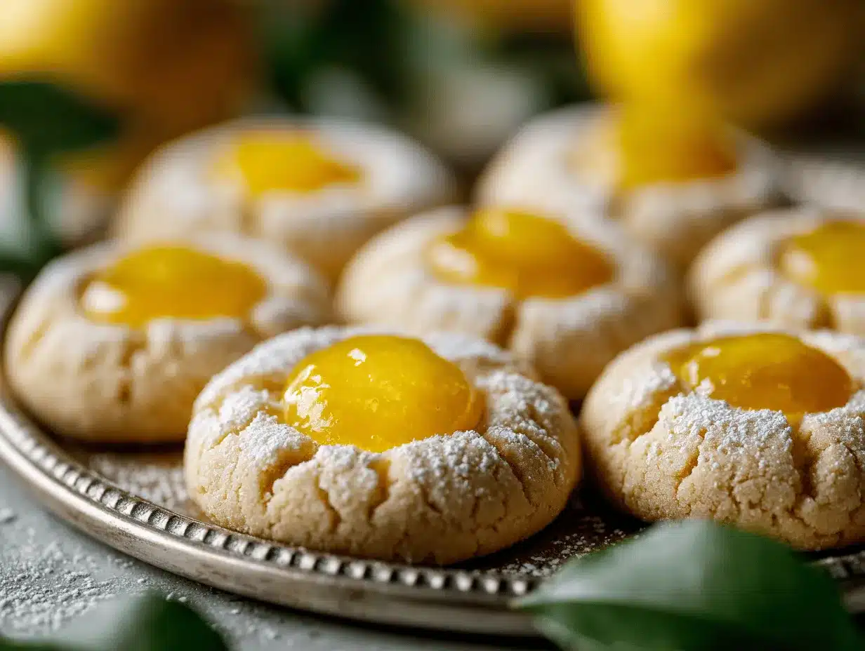 Lemon Thumbprint Cookies preparation steps