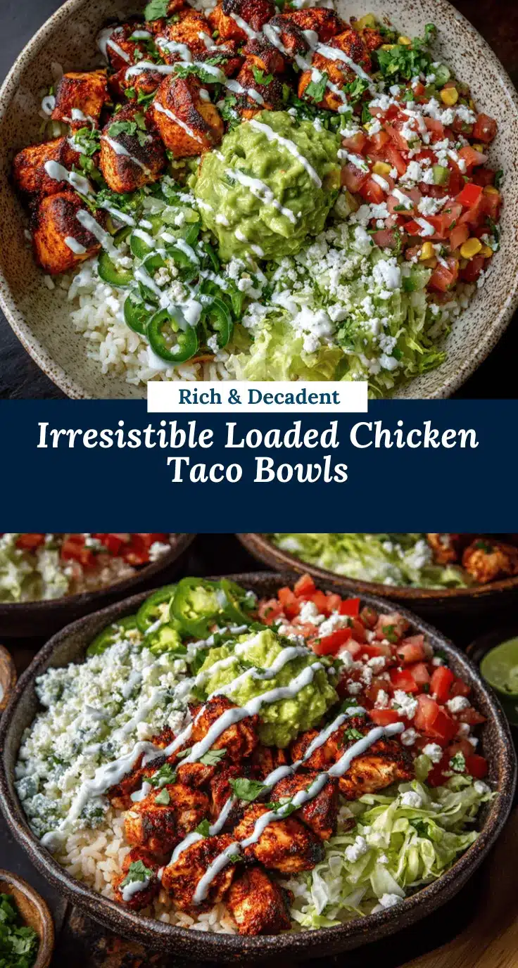 Loaded Chicken Taco Bowls recipe