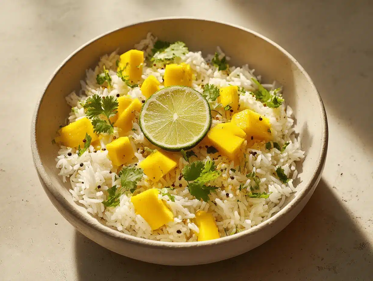 Mango Lime Rice preparation steps