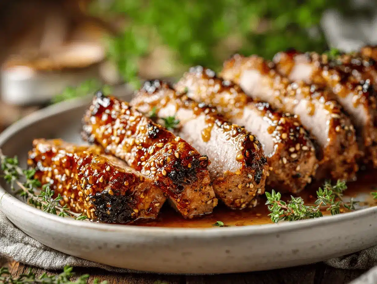 Maple Mustard Pork Tenderloin preparation steps