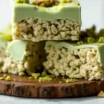 matcha pistachio rice krispy treats
