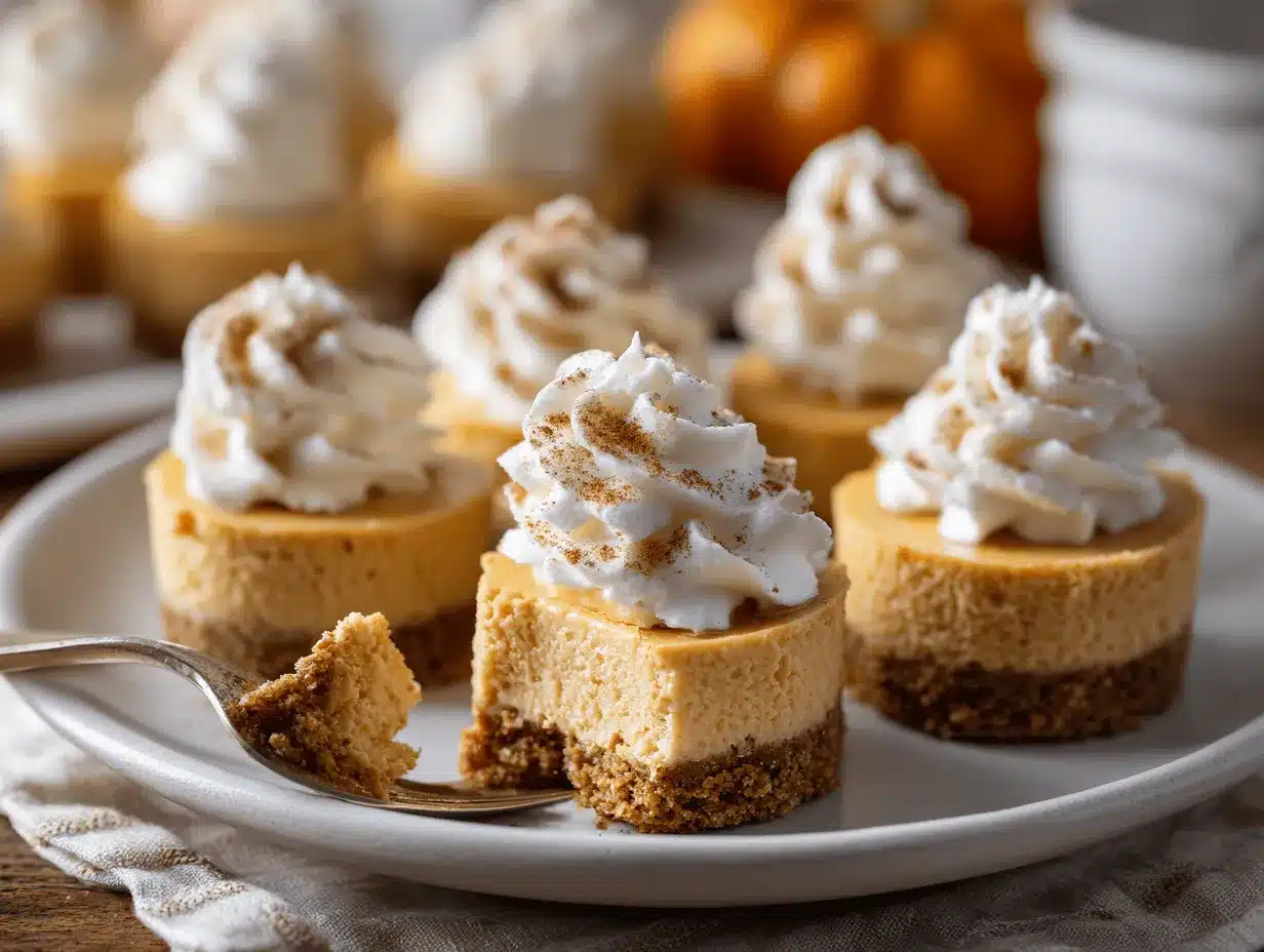 mini no-bake pumpkin cheesecake bites preparation steps