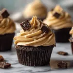 mocha brownie cupcakes - featured image