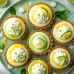 no bake mini key lime swirl pies
