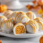 No Bake Pumpkin Cheesecake Balls - featured image