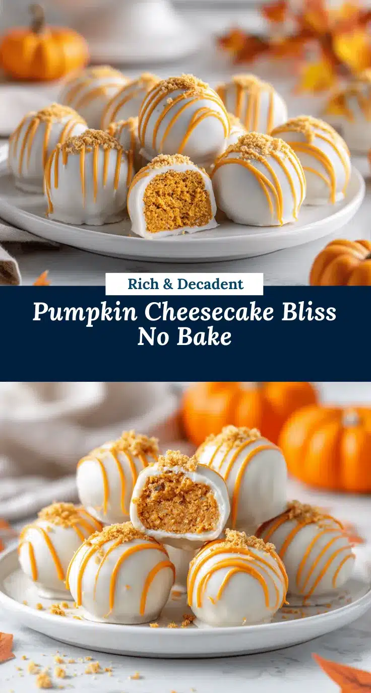 No Bake Pumpkin Cheesecake Balls recipe