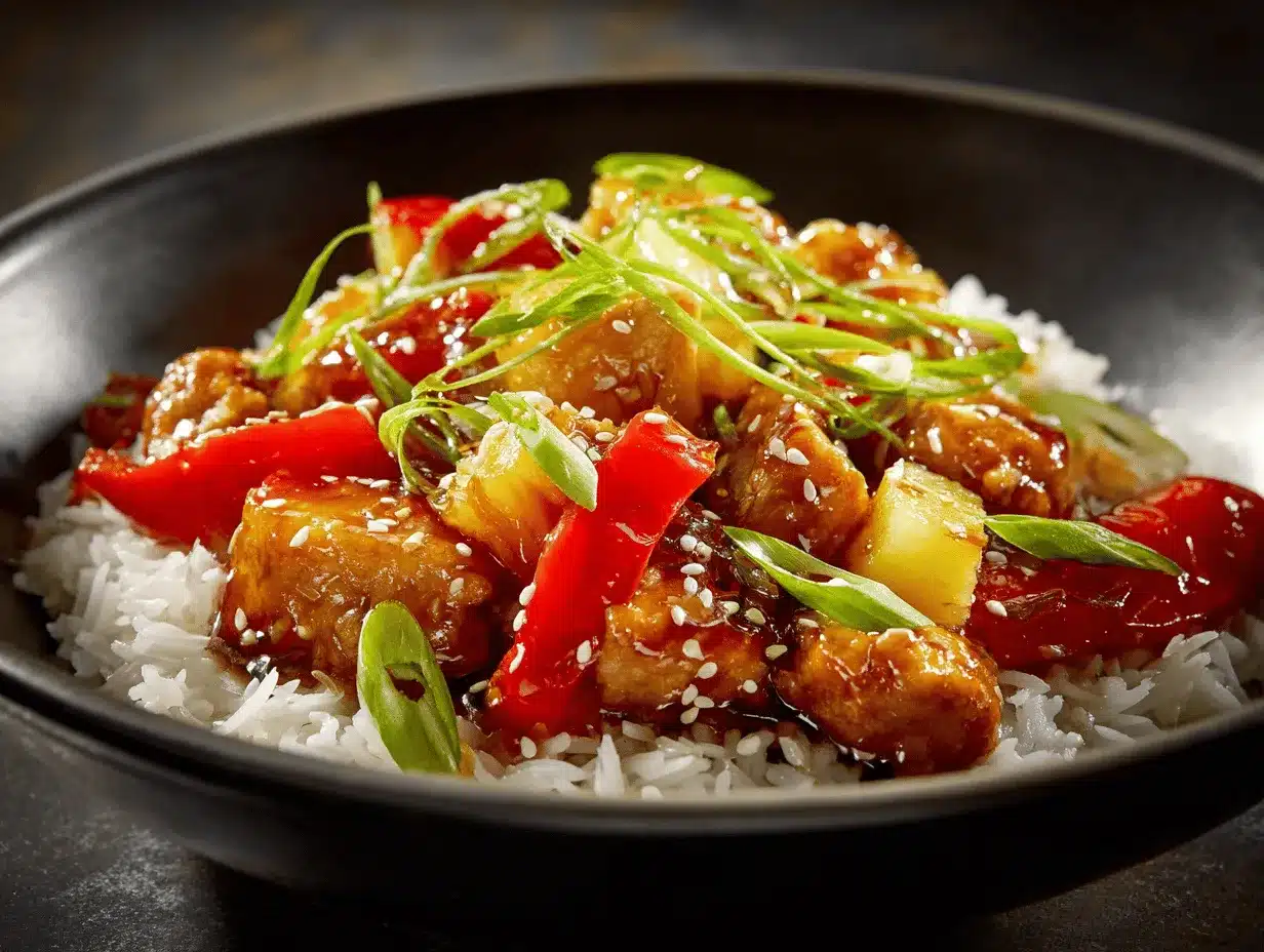 Pineapple Chicken Stir-Fry preparation steps