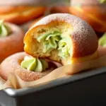pistachio cream bomboloni