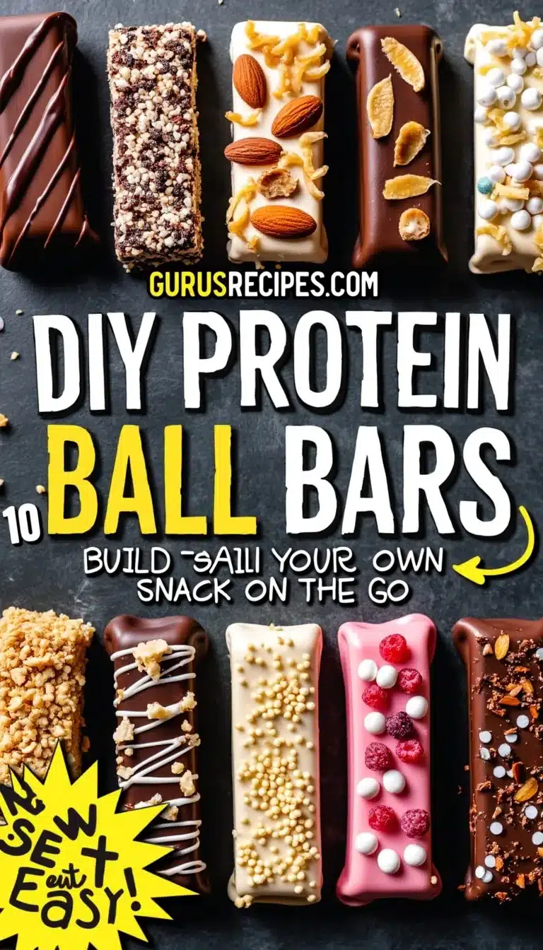 Pinterest pin for protein ball bars