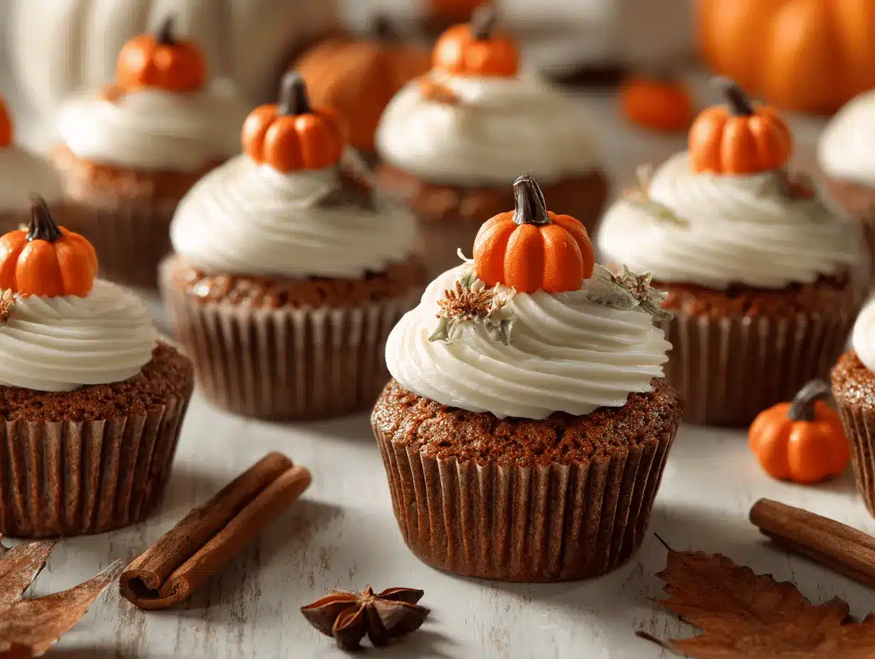 Pumpkin Cupcakes preparation steps