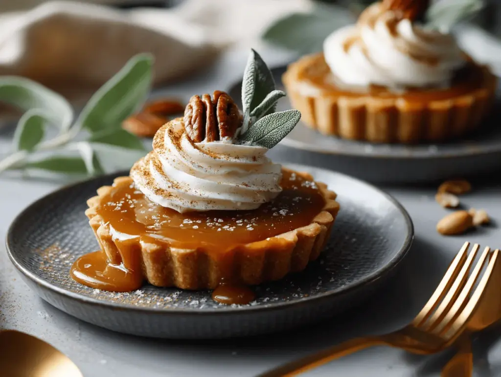 Pumpkin Spice Caramel Tarts - featured image