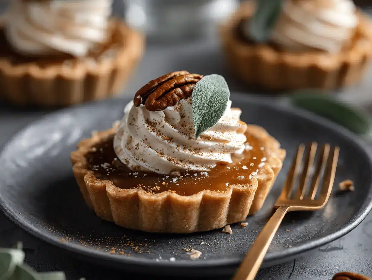Pumpkin Spice Caramel Tarts preparation steps