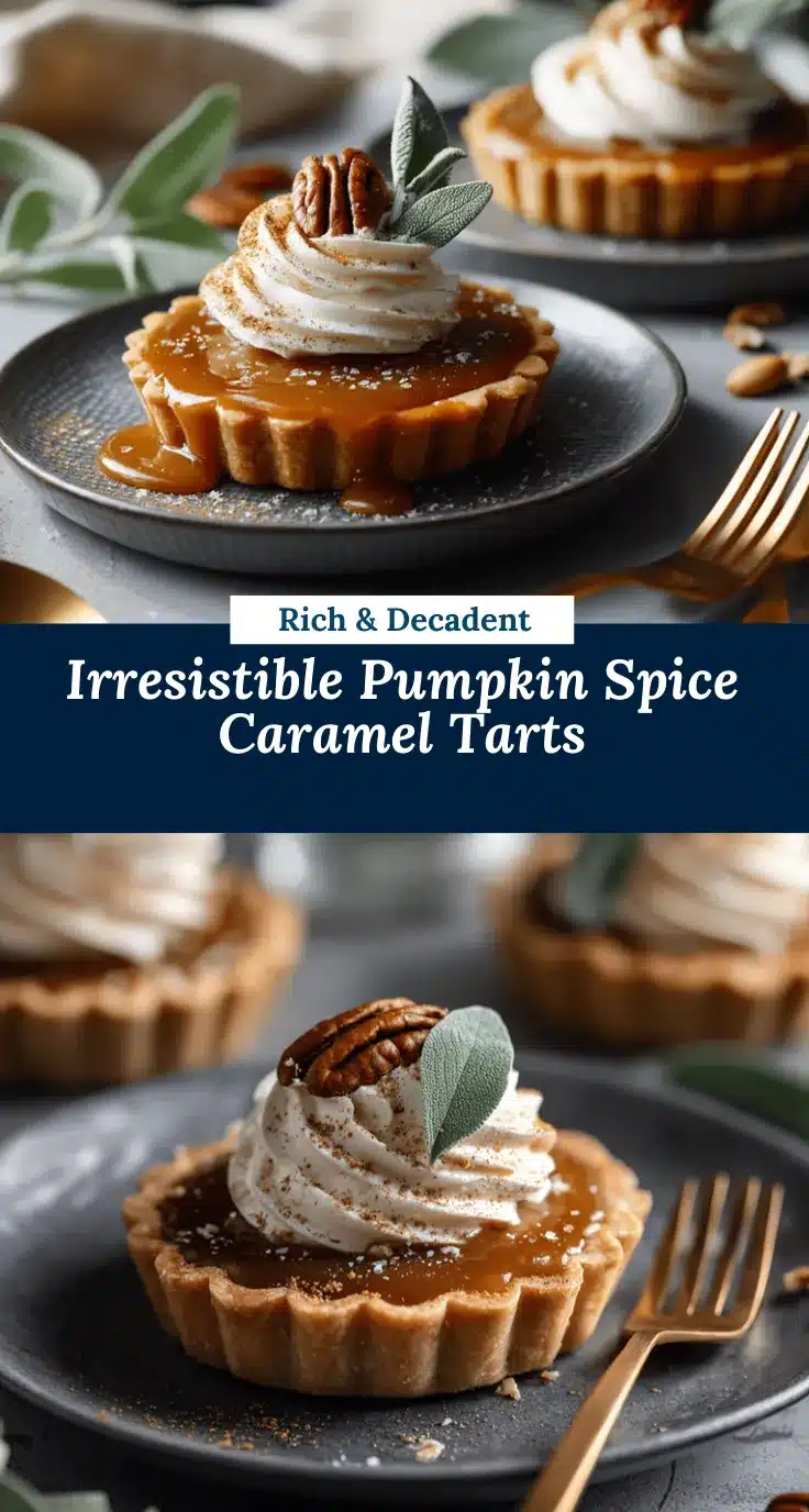 Pumpkin Spice Caramel Tarts recipe