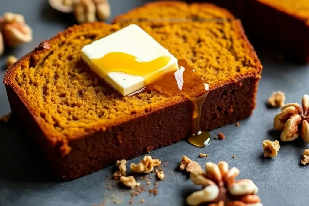 pumpkin spice walnut bread