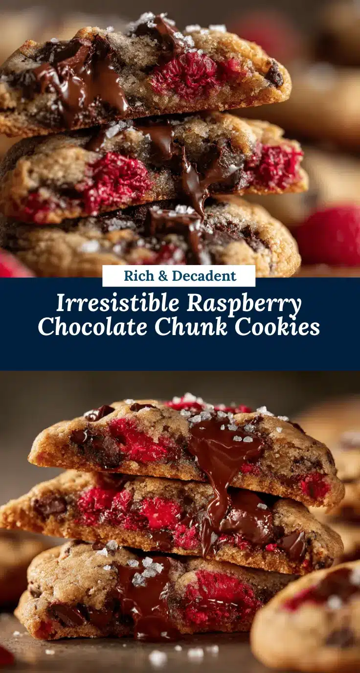 raspberry chocolate chunk cookies recipe