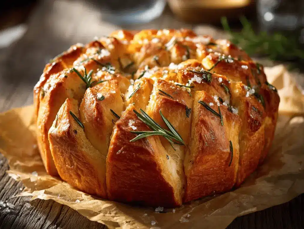 roasted garlic rosemary bread - featured image