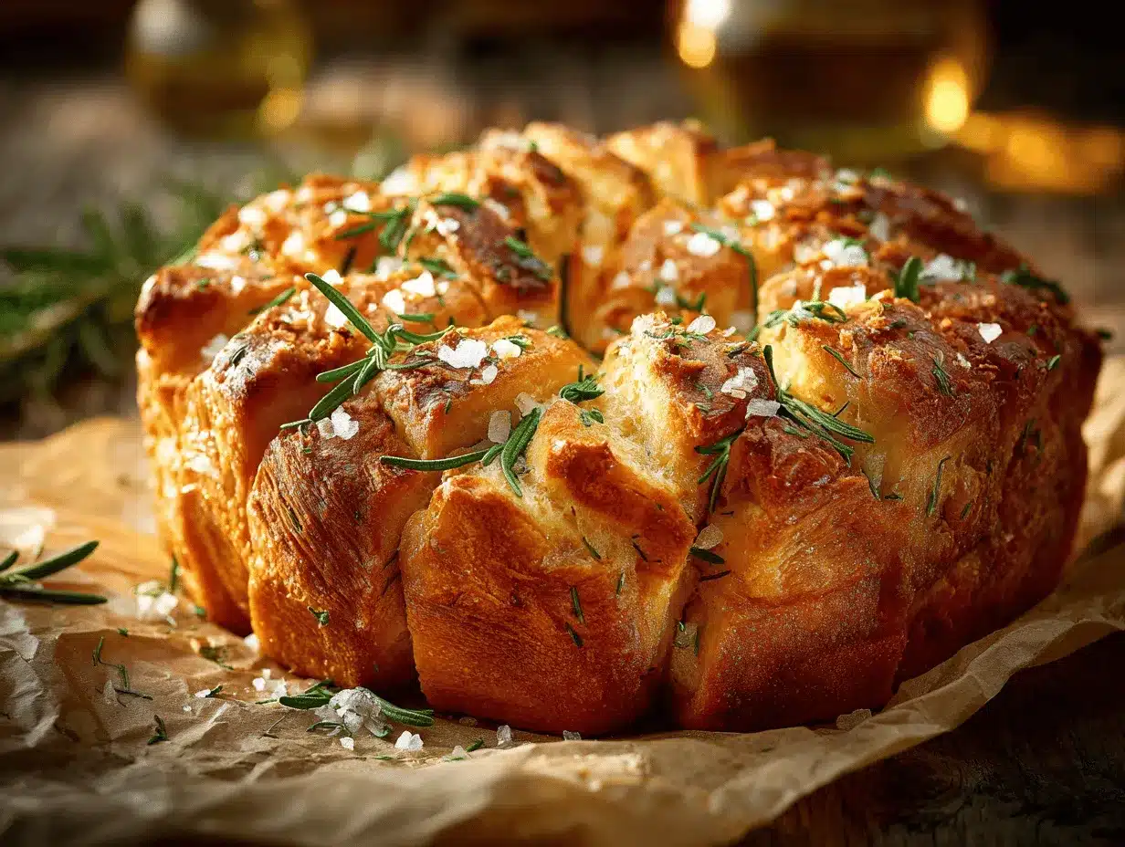 roasted garlic rosemary bread preparation steps