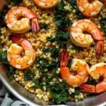 shrimp with garlic couscous