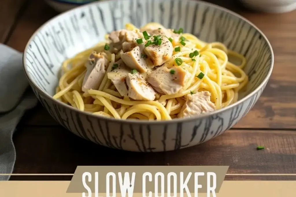 slow cooker chicken and noodles