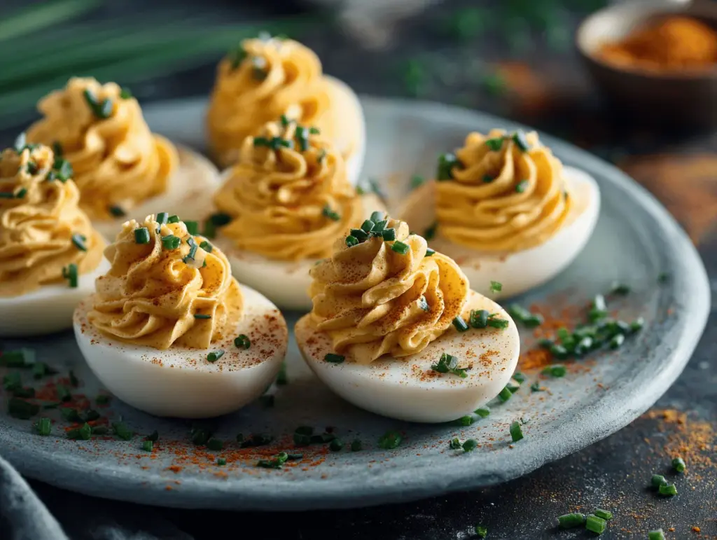 Spooky Deviled Eggs - featured image