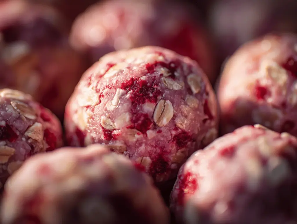 Strawberry Cheesecake Protein Balls - featured image