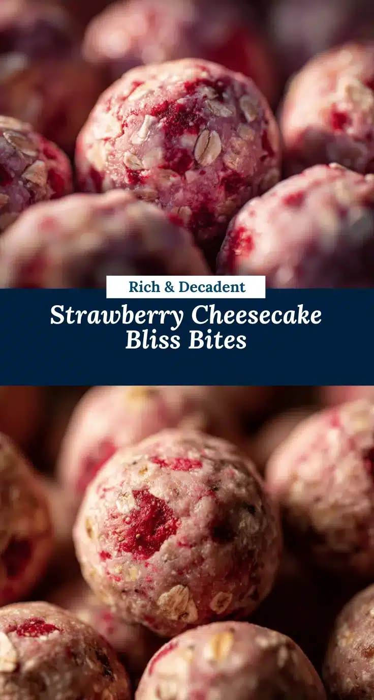 Strawberry Cheesecake Protein Balls recipe