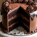triple chocolate fudge cake