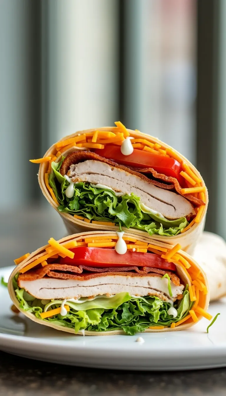 Pinterest pin for turkey ranch club wrap