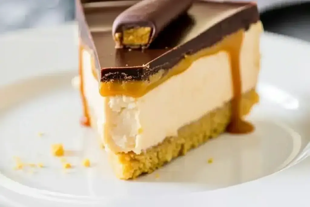 Twix bar cheesecake