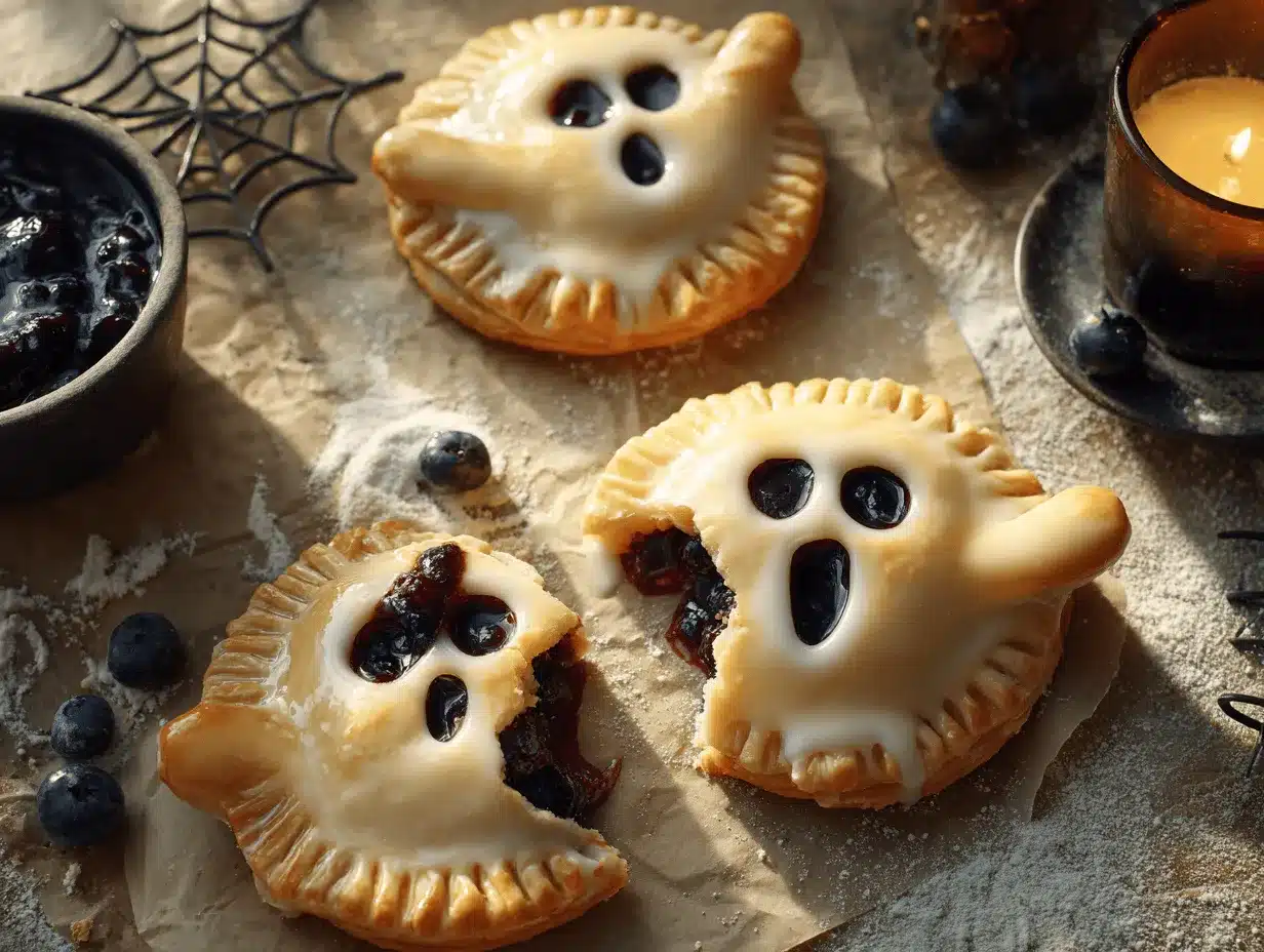 Vegan Blueberry Ghost Hand Pies preparation steps