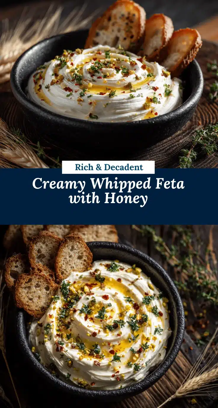 whipped feta with honey recipe