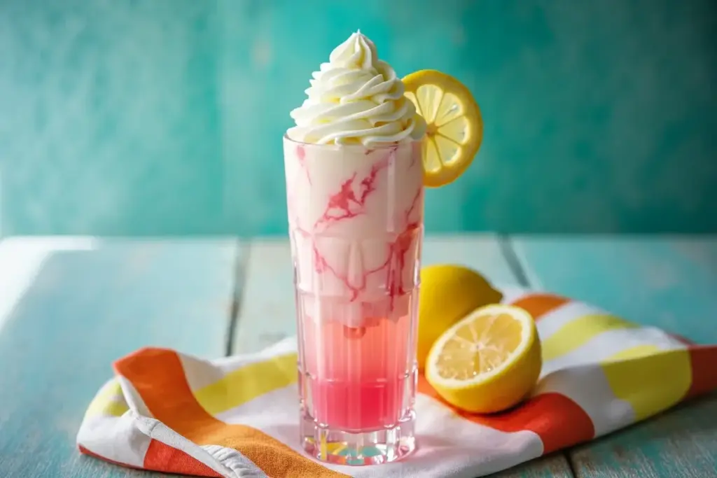 whipped pink lemonade