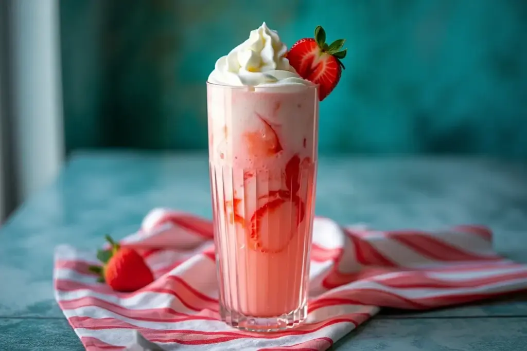whipped strawberry cream soda