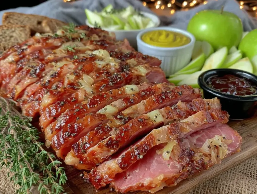 apple cider brined turkey pastrami - featured image