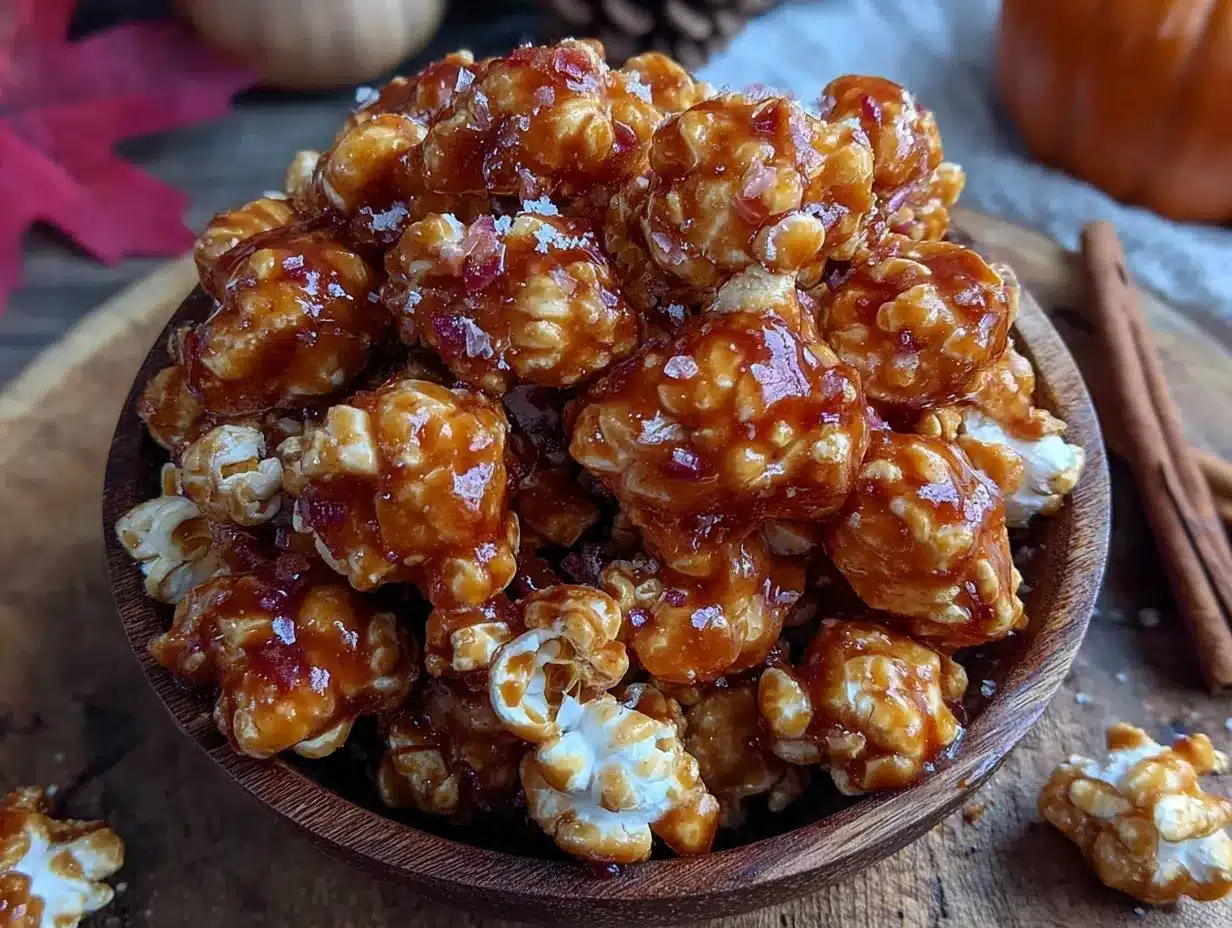 apple cider caramel corn preparation steps